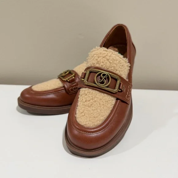 Sam And Libby Brooklyn Tailored Loafers  With Metal Buckle Women's US 7.5 - Picture 2 of 12